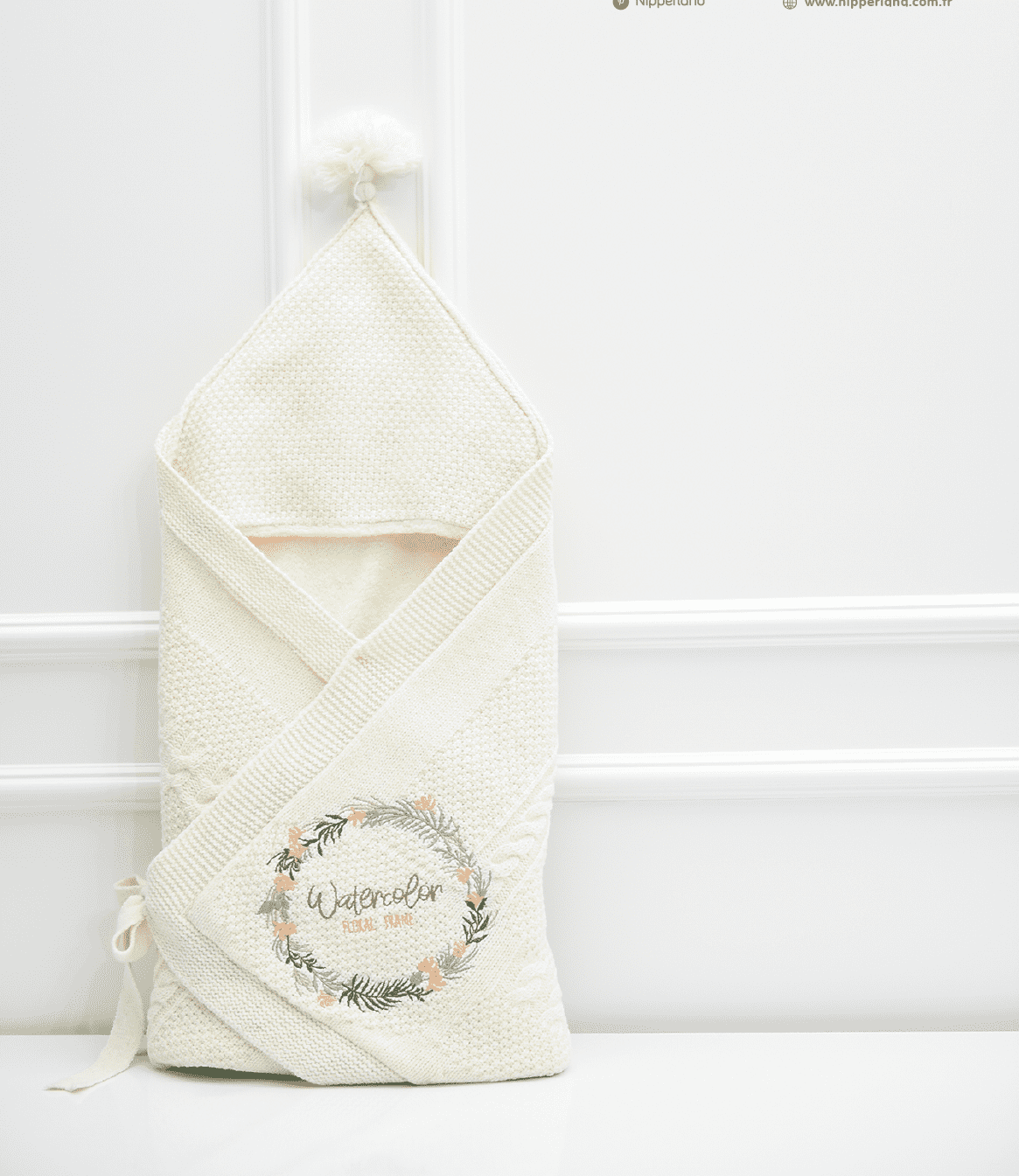 Nipperland Einschlagdecke mit Motiv-Creme