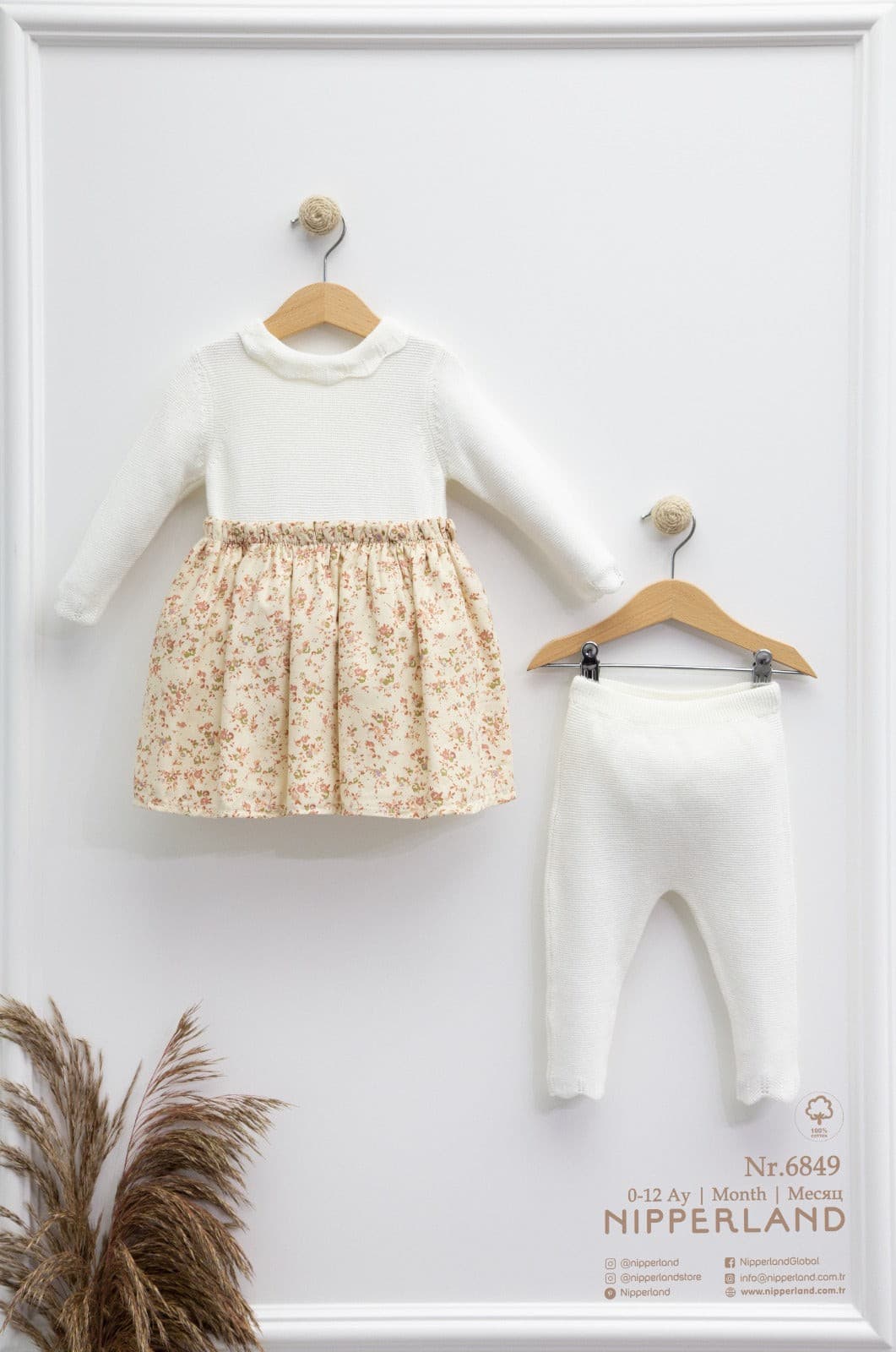 Nipperland-Strickkleid und Hose 2 tlg.-6849 muffinandco.