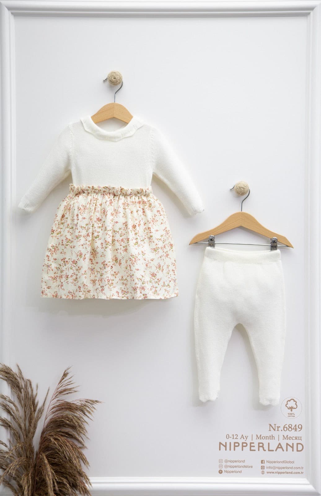 Nipperland-Strickkleid und Hose 2 tlg.-6849 muffinandco.