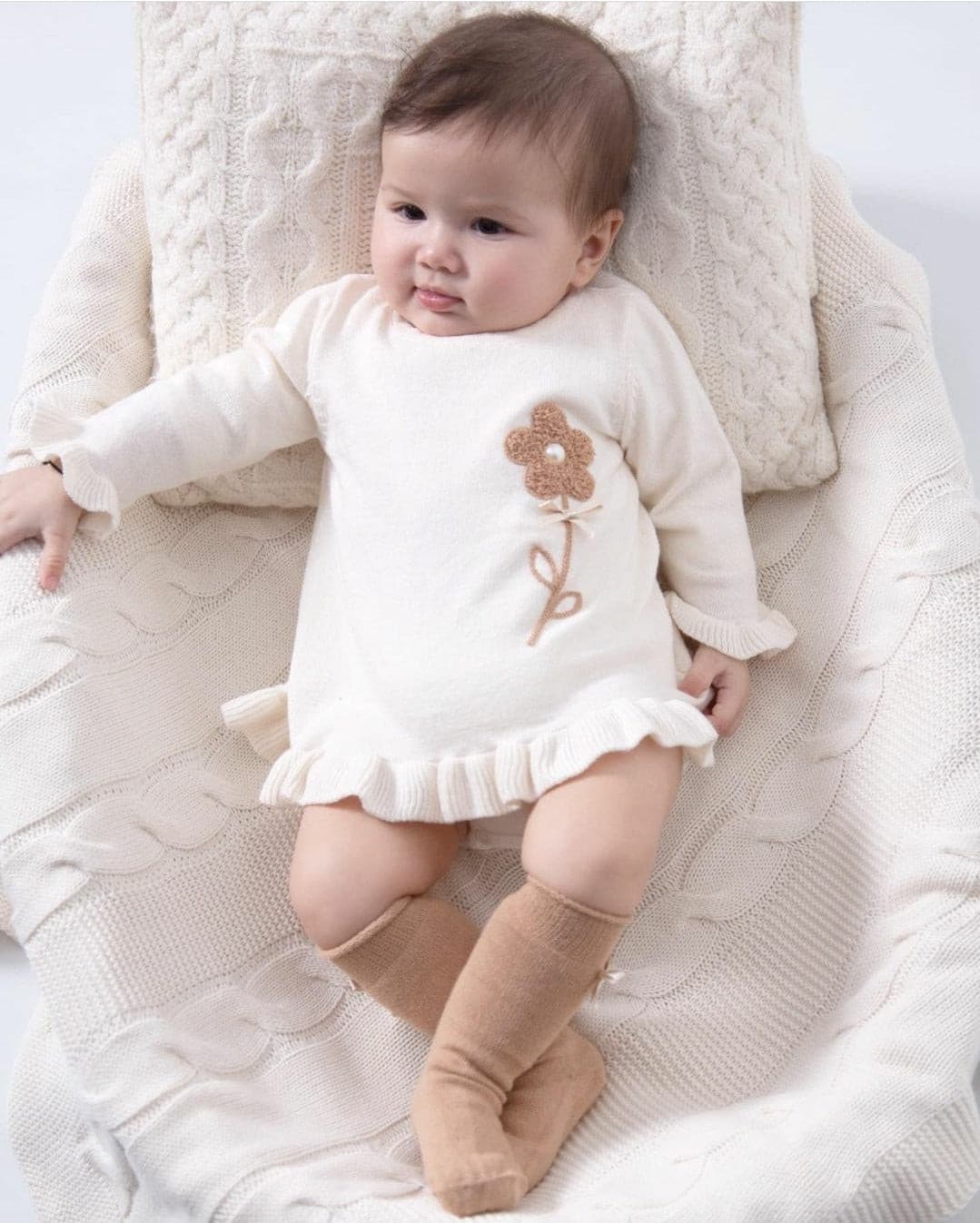 Strickkleid mit Kniestrümpfen 2 Tlg. Set Nipperland -6931 | muffin&co