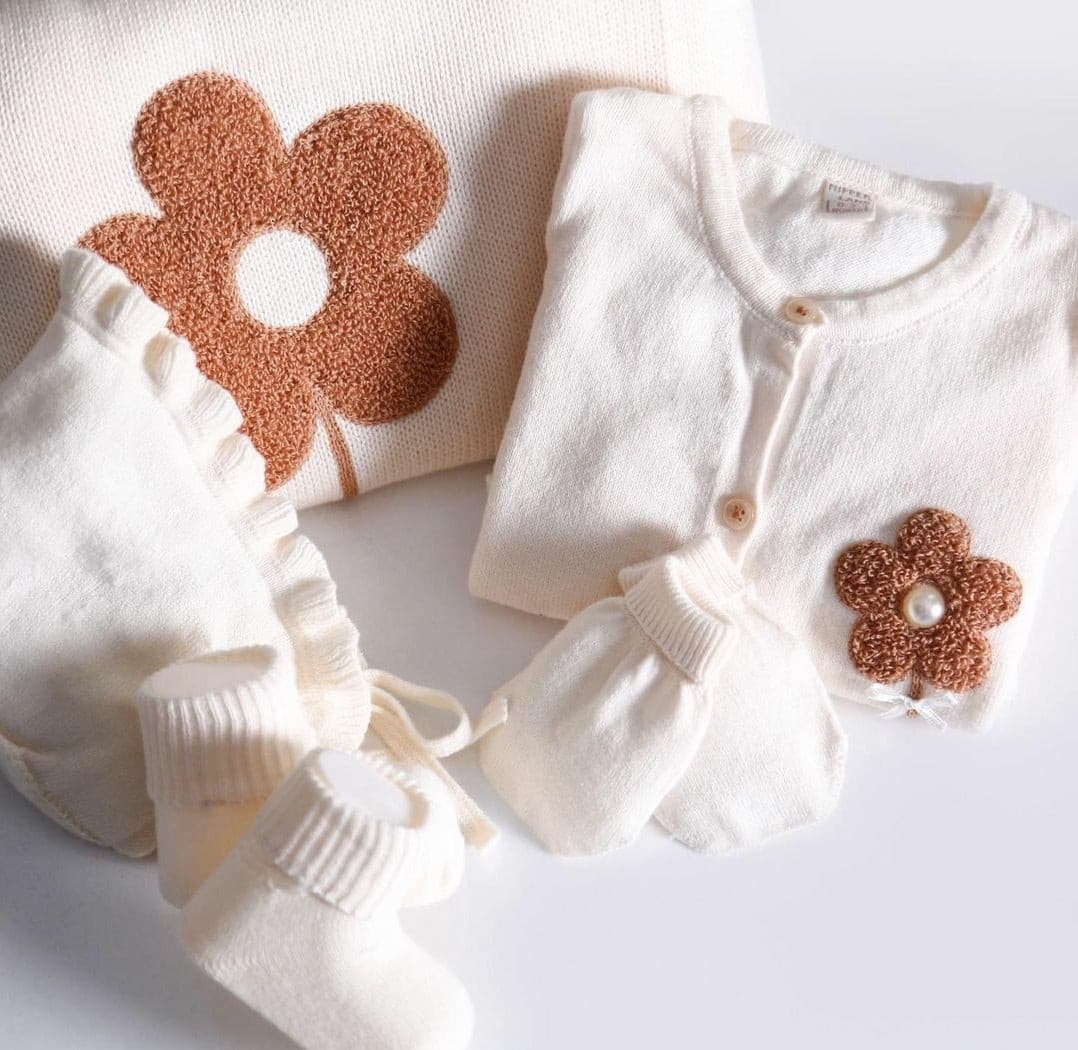 Nipperland Neugeborenen Set 5Tlg. mit Blumenmotiv-6995 | muffin&co