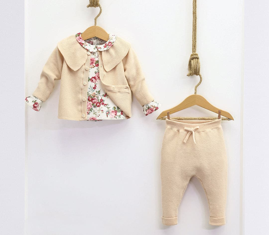 Nipperland Kombination 3Tlg. Set - Rosen -7001 | muffin&co