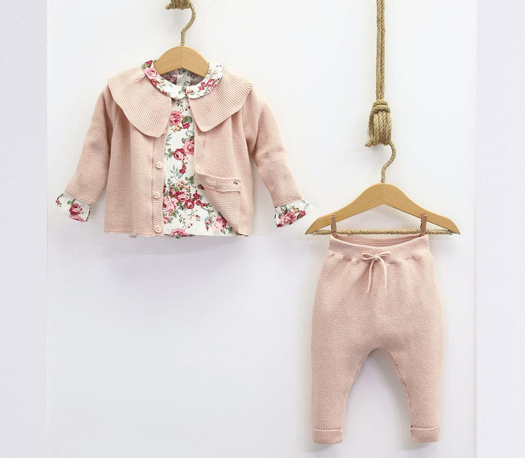 Nipperland Kombination 3Tlg. Set - Rosen -7001 | muffin&co