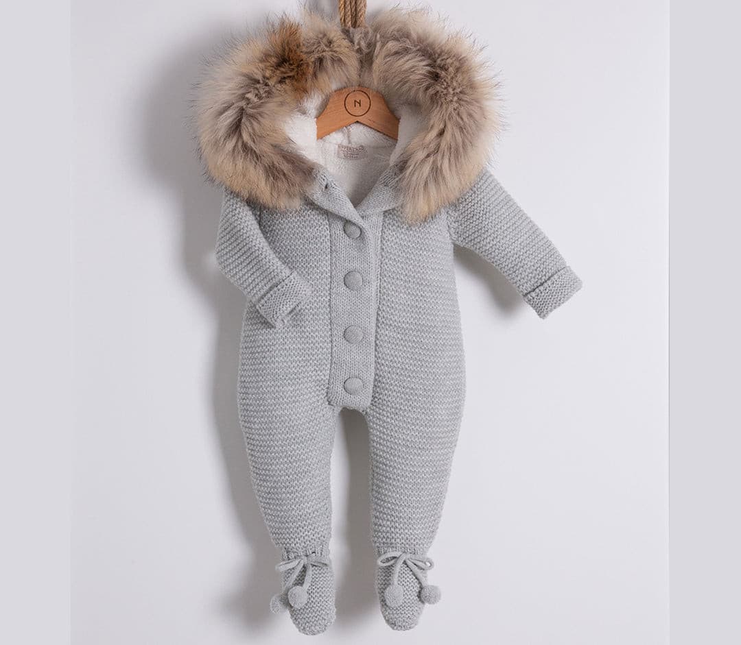 Nipperland- Strickoverall mit Kapuze - 7019 | muffin&co