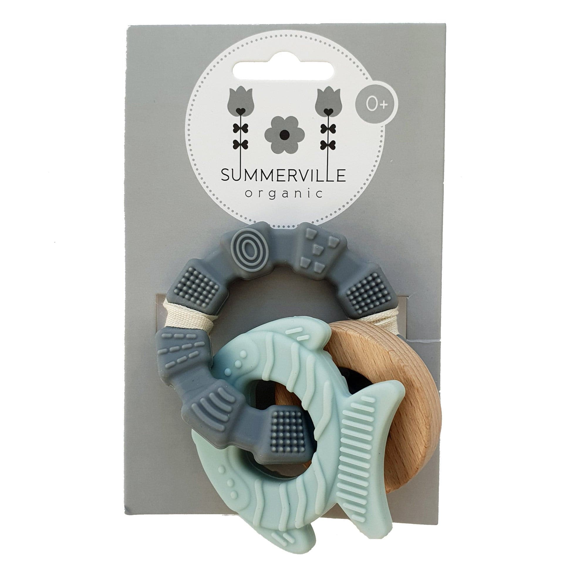 Baby Beißring Fisch pastell blau | summerville organic