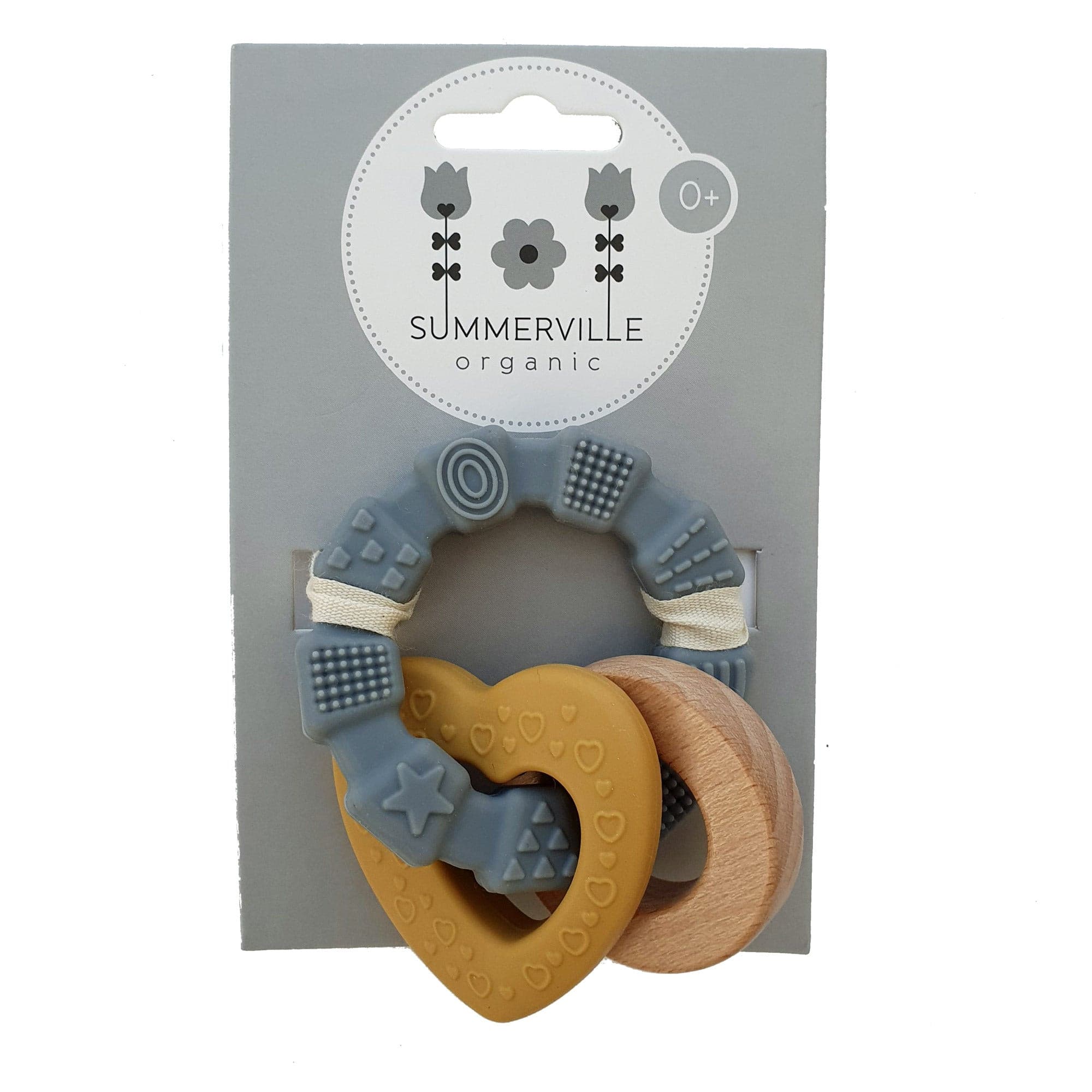 Baby Beißring Herz Ocker | summerville organic