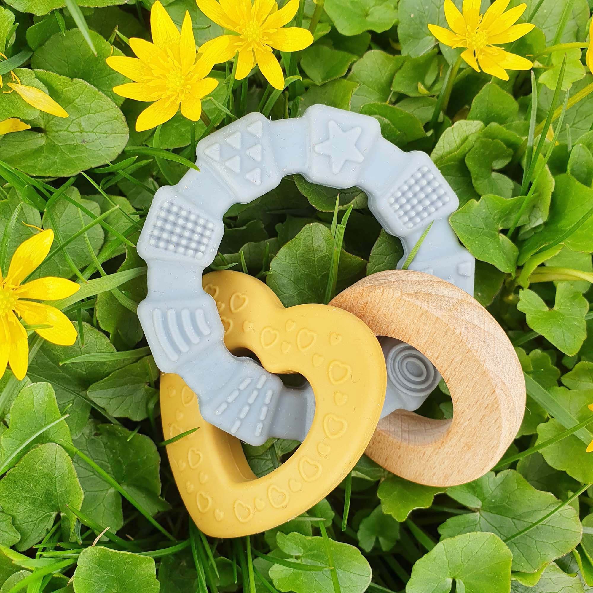 Baby Beißring Herz Ocker | summerville organic