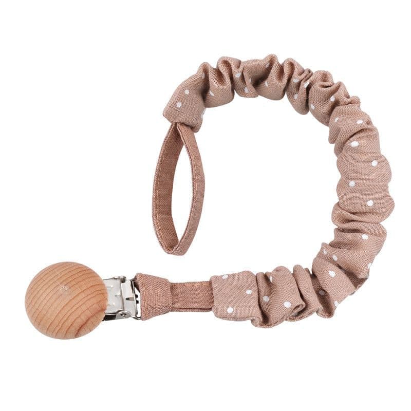 Baby- Säugling Baumwolle Schnuller Clip-Braun