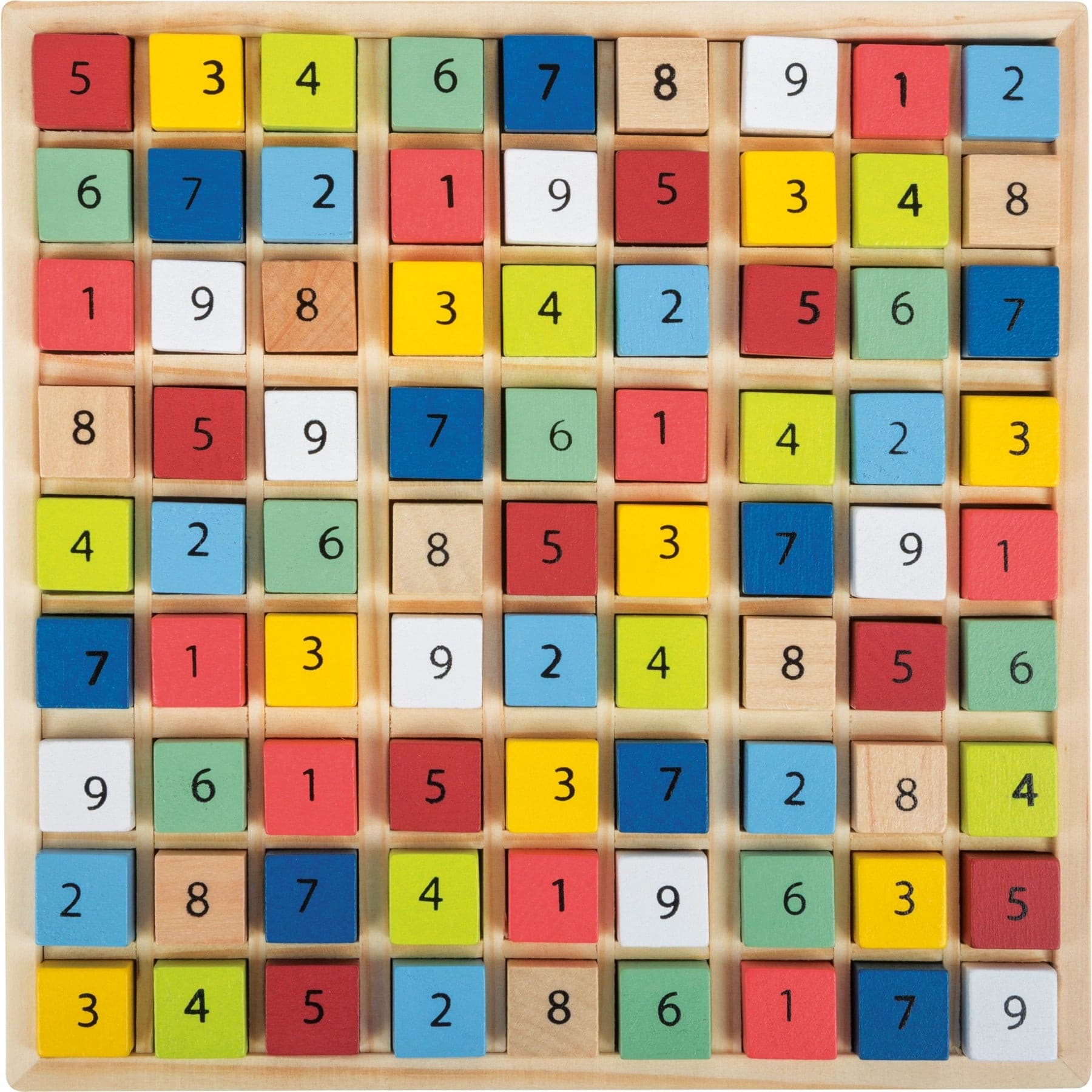 Farbenfrohes Sudoku „Educate“ muffinandco.