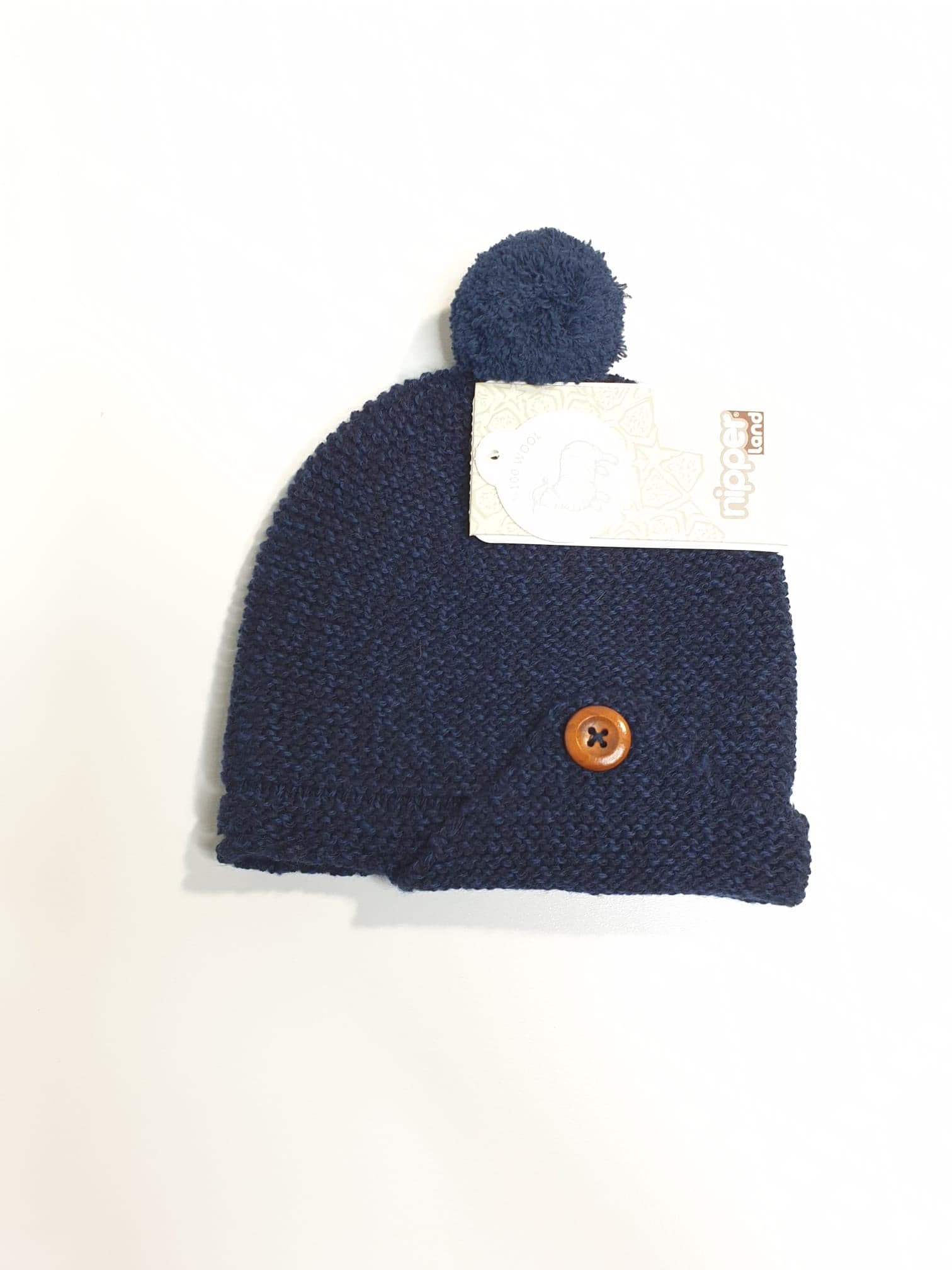 Nipper mütze mit Pom Pom -6703-Dunkelblau muffinandco.
