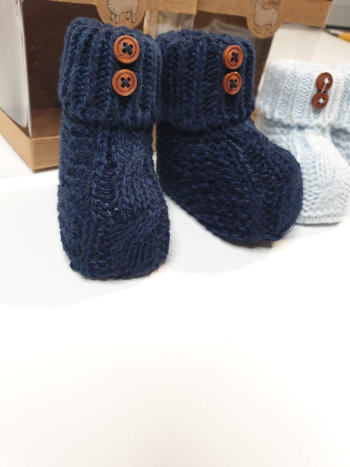 Nipperland-Babyschuhe Gestrickt 2187N.