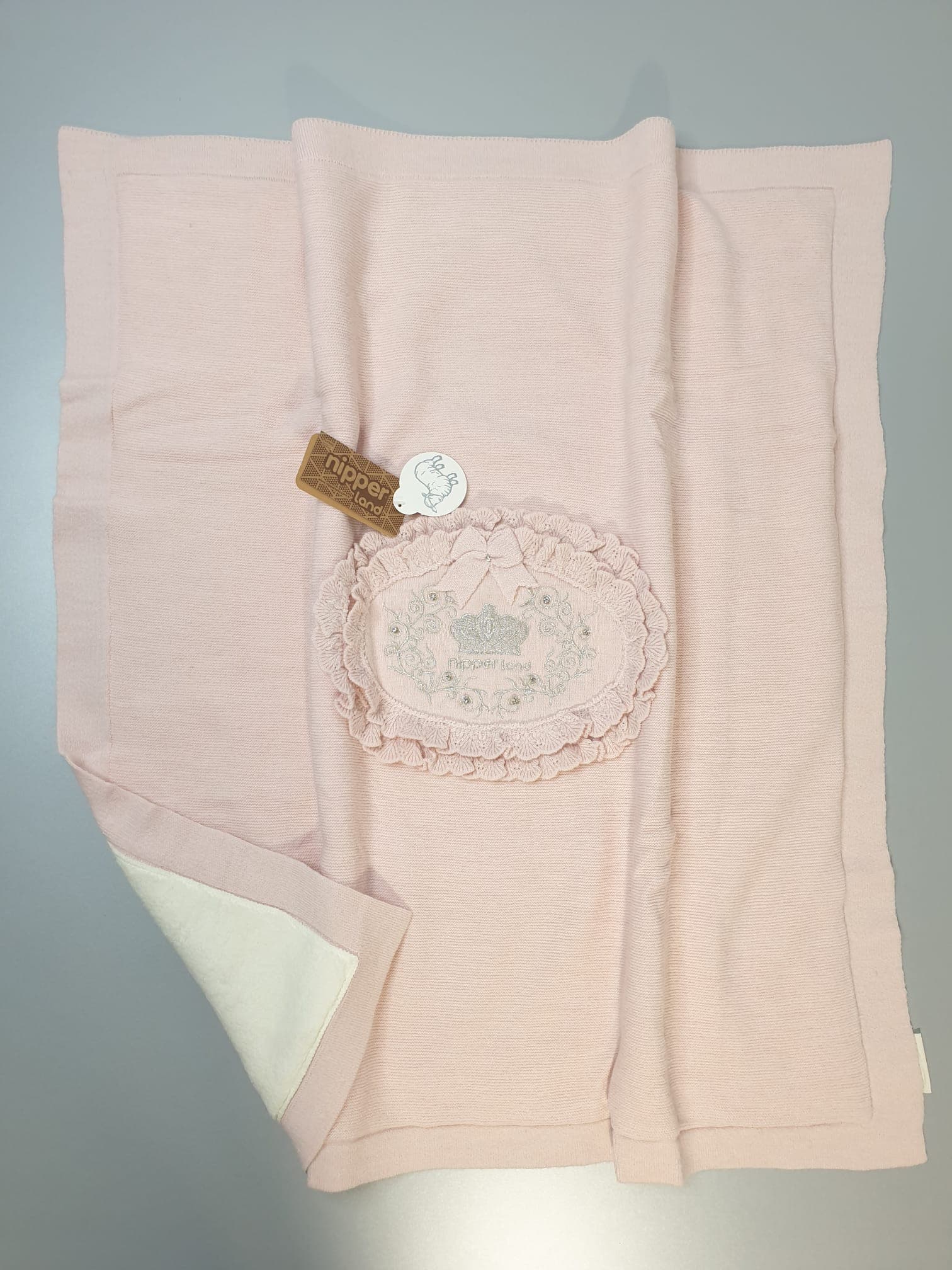 Nipperland Strickdecke Babydecke Knit  - et-6509.