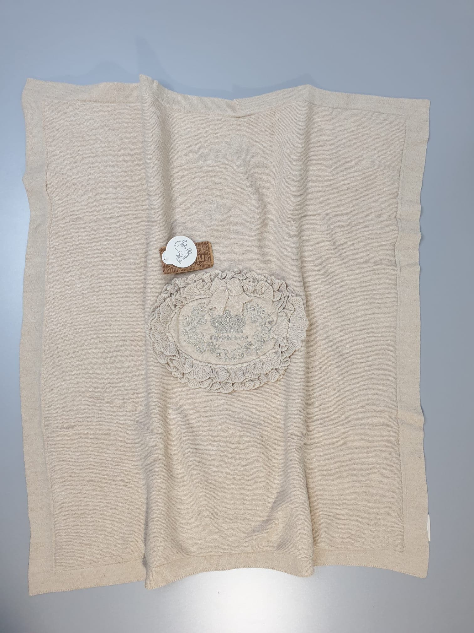 Nipperland Strickdecke Babydecke Knit  - et-6509.