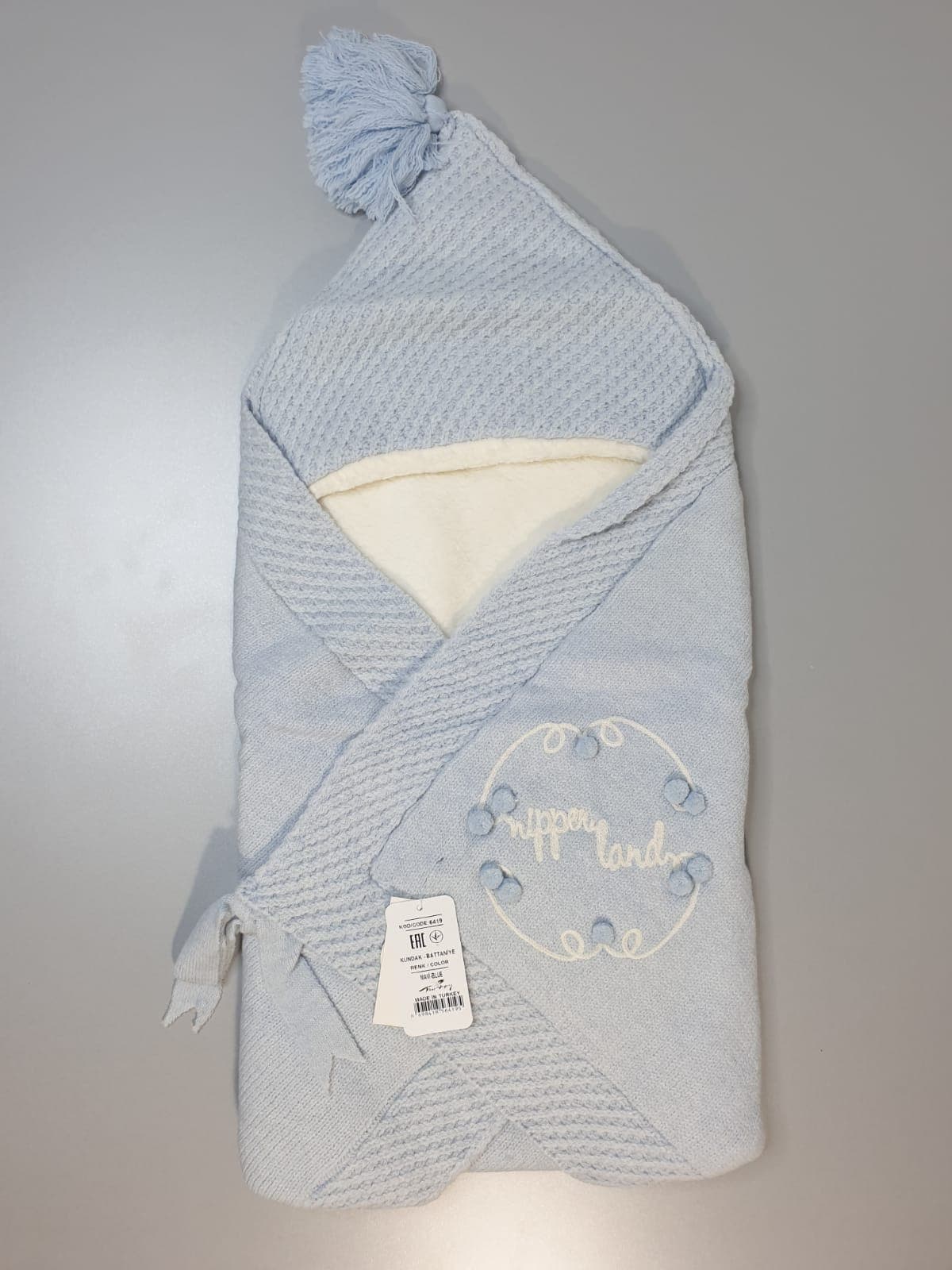Nipperland -Stricken Baby Einschlagdecke-0-12 Monat-6419.