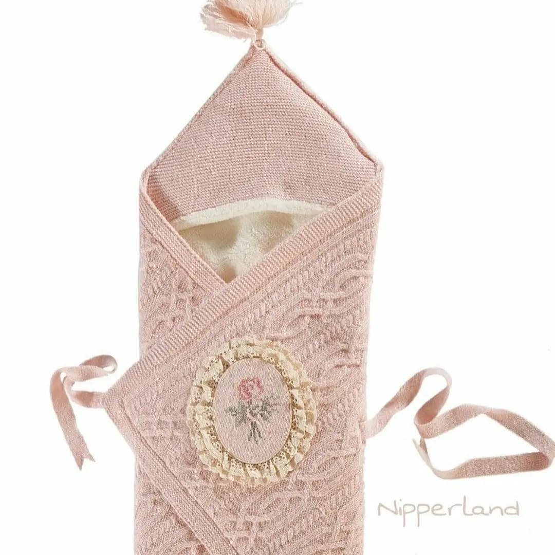Nipperland Einschlagdecke mit Blumen motiv-0-12 Monat-6436.