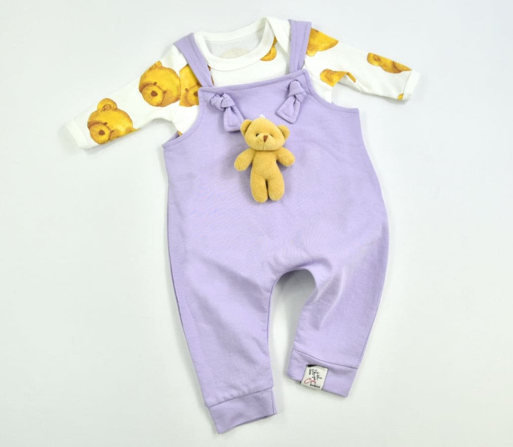 Latzhose mit Langarmbody 2Tlg. Set | muffin&co