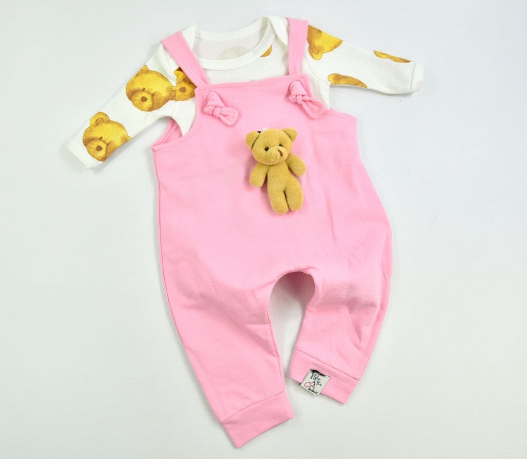 Latzhose mit Langarmbody 2Tlg. Set | muffin&co