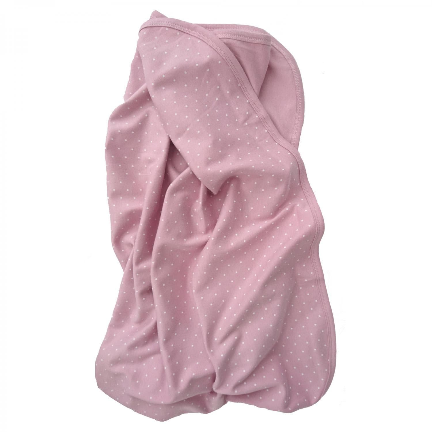Babydecke zartes Rosa gepunktet-100% Bio-Baumwolle. GOTS-zertifiziertes Produkt. muffinandco.