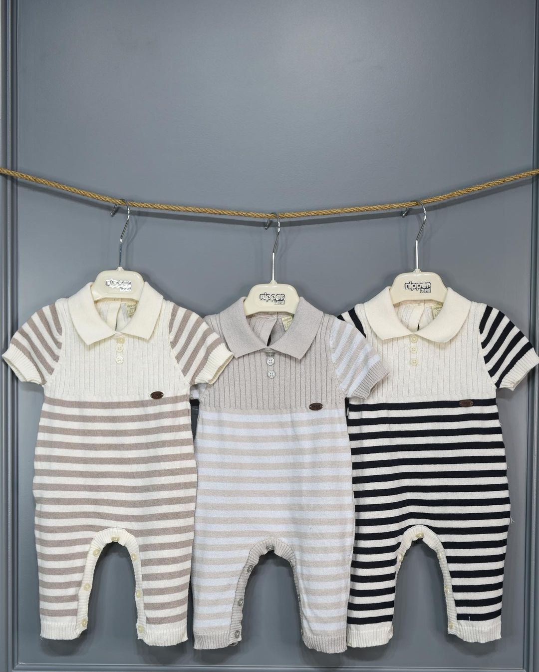 Nipperland knit jumpsuit organic cotton 6807