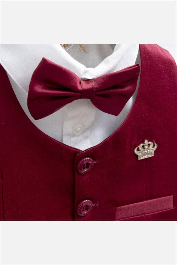 Pugi - Elegante Kombination 4 Tlg. Set Jungen-0-3 Monat-2032